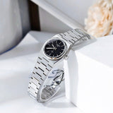Buy Shop Tissot PRX Quartz Diamonds Black Dial Silver Steel Strap Watch for Women - T137.010.11.056.00 USA Online