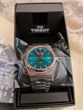Buy Shop Tissot PRX Quartz Green Dial Steel Silver Steel Strap Watch for Men - T137.410.11.081.00 USA Online