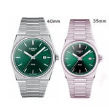 Buy Shop Tissot PRX Quartz Green Dial Steel Silver Steel Strap Watch for Men - T137.410.11.081.00 USA Online