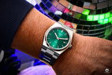 Buy Shop Tissot PRX Quartz Green Dial Steel Silver Steel Strap Watch for Men - T137.410.11.081.00 USA Online