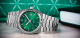 Buy Shop Tissot PRX Quartz Green Dial Steel Silver Steel Strap Watch for Men - T137.410.11.081.00 USA Online