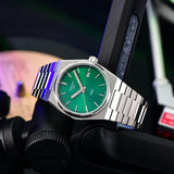 Buy Shop Tissot PRX Quartz Green Dial Steel Silver Steel Strap Watch for Men - T137.410.11.081.00 USA Online