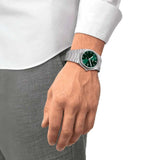 Buy Shop Tissot PRX Quartz Green Dial Steel Silver Steel Strap Watch for Men - T137.410.11.081.00 USA Online