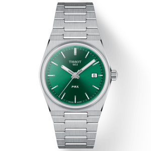 Buy Shop Tissot PRX Quartz Green Dial Steel Silver Steel Strap Watch for Men - T137.410.11.081.00 USA Online
