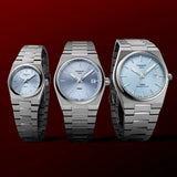Buy Shop Tissot PRX Quartz Ice Blue Dial Silver Steel Strap Watch for Women - T137.010.11.351.00 USA Online
