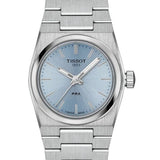 Buy Shop Tissot PRX Quartz Ice Blue Dial Silver Steel Strap Watch for Women - T137.010.11.351.00 USA Online