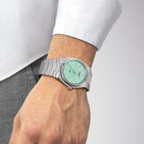 Buy Shop Tissot PRX Quartz Light Green Dial Silver Steel Strap Watch for Men - T137.410.11.091.01 USA Online