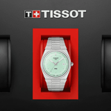 Buy Shop Tissot PRX Quartz Light Green Dial Silver Steel Strap Watch for Men - T137.410.11.091.01 USA Online