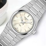 Buy Shop Tissot PRX Quartz Mother of Pearl Dial Silver Steel Strap Watch for Women - T137.010.11.111.00 USA Online
