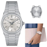 Buy Shop Tissot PRX Quartz Mother of Pearl Dial Silver Steel Strap Watch for Women- T137.210.11.111.00 USA Online