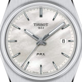 Buy Shop Tissot PRX Quartz Mother of Pearl Dial Silver Steel Strap Watch for Women- T137.210.11.111.00 USA Online
