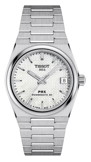 Buy Shop Tissot PRX Quartz Mother of Pearl Dial Silver Steel Strap Watch for Women- T137.210.11.111.00 USA Online