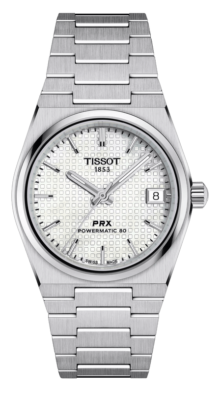 Buy Shop Tissot PRX Quartz Mother of Pearl Dial Silver Steel Strap Watch for Women- T137.210.11.111.00 USA Online