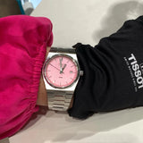 Buy Shop Tissot PRX Quartz Pink Dial Silver Steel Strap Watch for Women - T137.210.11.331.00 USA Online