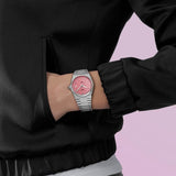 Buy Shop Tissot PRX Quartz Pink Dial Silver Steel Strap Watch for Women - T137.210.11.331.00 USA Online
