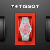 Buy Shop Tissot PRX Quartz Pink Dial Silver Steel Strap Watch for Women - T137.210.11.331.00 USA Online