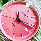 Buy Shop Tissot PRX Quartz Pink Dial Silver Steel Strap Watch for Women - T137.210.11.331.00 USA Online