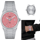 Buy Shop Tissot PRX Quartz Pink Dial Silver Steel Strap Watch for Women - T137.210.11.331.00 USA Online