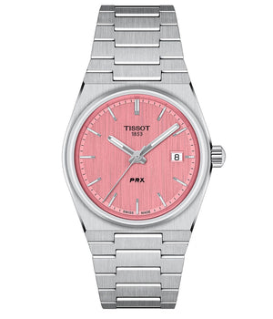 Buy Shop Tissot PRX Quartz Pink Dial Silver Steel Strap Watch for Women - T137.210.11.331.00 USA Online