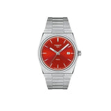 Buy Shop Tissot PRX Quartz Red Dial Silver Steel Strap Watch for Men - T137.410.11.421.00 USA Online