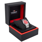 Buy Shop Tissot PRX Quartz Red Dial Silver Steel Strap Watch for Women - T137.210.11.421.00 USA Online
