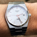 Buy Shop Tissot PRX Quartz Silver Dial Silver Steel Strap Watch for Men - T137.410.11.031.00 USA Online