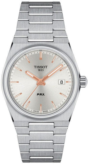 Buy Shop Tissot PRX Silver Dial Silver Steel Strap Watch For Women - T137.210.11.031.00 USA Online