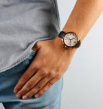 Buy Shop Tissot Quickster Chronograph 42mm White Dial Brown Leather Strap Watch For Men - T095.417.36.037.00 USA Online