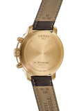 Buy Shop Tissot Quickster Chronograph 42mm White Dial Brown Leather Strap Watch For Men - T095.417.36.037.00 USA Online
