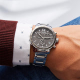 Buy Shop Tissot Quickster Chronograph Black Dial Silver Steel Strap Watch For Men - T095.417.11.067.00 USA Online