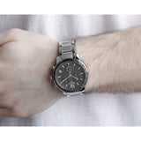 Buy Shop Tissot Quickster Chronograph Black Dial Silver Steel Strap Watch For Men - T095.417.11.067.00 USA Online