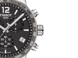 Buy Shop Tissot Quickster Chronograph Black Dial Silver Steel Strap Watch For Men - T095.417.11.067.00 USA Online