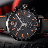 Buy Shop Tissot Quickster Chronograph Black Dial Watch For Men - T095.417.36.057.00 USA Online