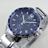 Buy Shop Tissot Quickster Chronograph Blue Dial Watch For Men - T095.417.11.047.00 USA Online