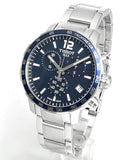 Buy Shop Tissot Quickster Chronograph Blue Dial Watch For Men - T095.417.11.047.00 USA Online