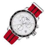 Buy Shop Tissot Quickster Chronograph NBA Chicago Bulls White Dial Red NATO Strap Watch For Men - T095.417.17.037.04 USA Online