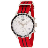 Buy Shop Tissot Quickster Chronograph NBA Chicago Bulls White Dial Red NATO Strap Watch For Men - T095.417.17.037.04 USA Online