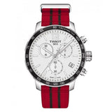 Buy Shop Tissot Quickster Chronograph NBA Chicago Bulls White Dial Red NATO Strap Watch For Men - T095.417.17.037.04 USA Online