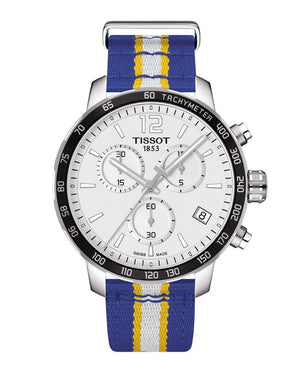 Buy Shop Tissot Quickster Chronograph NBA Golden State Warriors White Dial Two Tone NATO Strap Watch for Men - T095.417.17.037.15 USA Online