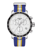 Buy Shop Tissot Quickster Chronograph NBA Golden State Warriors White Dial Two Tone NATO Strap Watch for Men - T095.417.17.037.15 USA Online