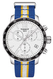 Buy Shop Tissot Quickster Chronograph NBA Golden State Warriors White Dial Two Tone NATO Strap Watch for Men - T095.417.17.037.15 USA Online