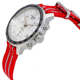 Buy Shop Tissot Quickster Chronograph NBA Houston Rockets Special Edition White Dial Two Tone NATO Strap Watch for Men - T095.417.17.037.12 USA Online