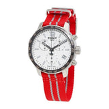 Buy Shop Tissot Quickster Chronograph NBA Houston Rockets Special Edition White Dial Two Tone NATO Strap Watch for Men - T095.417.17.037.12 USA Online