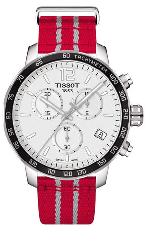 Buy Shop Tissot Quickster Chronograph NBA Houston Rockets Special Edition White Dial Two Tone NATO Strap Watch for Men - T095.417.17.037.12 USA Online