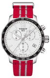 Buy Shop Tissot Quickster Chronograph NBA Houston Rockets Special Edition White Dial Two Tone NATO Strap Watch for Men - T095.417.17.037.12 USA Online