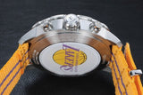 Buy Shop Tissot Quickster Chronograph NBA LA Lakers White Dial Yellow NATO Strap Watch for Men - T095.417.17.037.05 USA Online