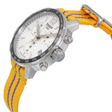 Buy Shop Tissot Quickster Chronograph NBA LA Lakers White Dial Yellow NATO Strap Watch for Men - T095.417.17.037.05 USA Online