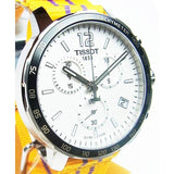 Buy Shop Tissot Quickster Chronograph NBA LA Lakers White Dial Yellow NATO Strap Watch for Men - T095.417.17.037.05 USA Online