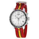 Buy Shop Tissot Quickster Chronograph NBA Miami Heat Edition White Dial Two Tone NATO Strap Watch for Men - T095.417.17.037.08 USA Online