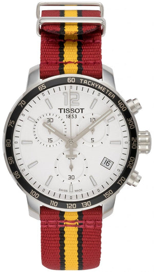 Buy Shop Tissot Quickster Chronograph NBA Miami Heat Edition White Dial Two Tone NATO Strap Watch for Men - T095.417.17.037.08 USA Online